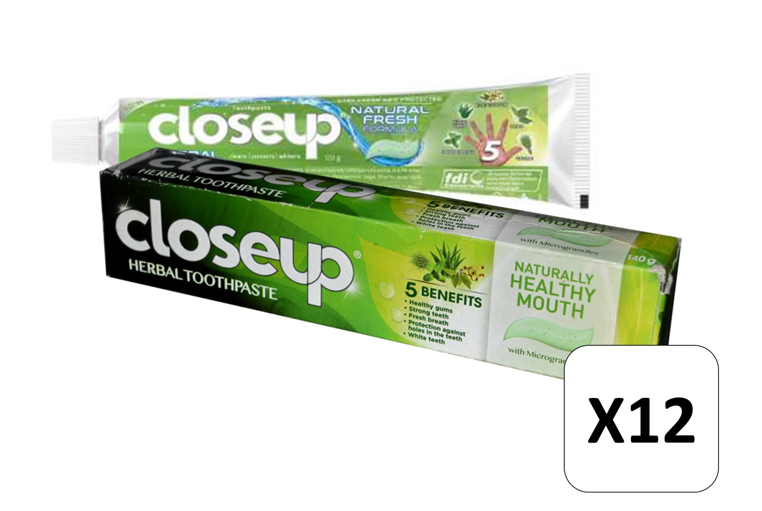 Closeup Toothpaste Herbal 140g x 12