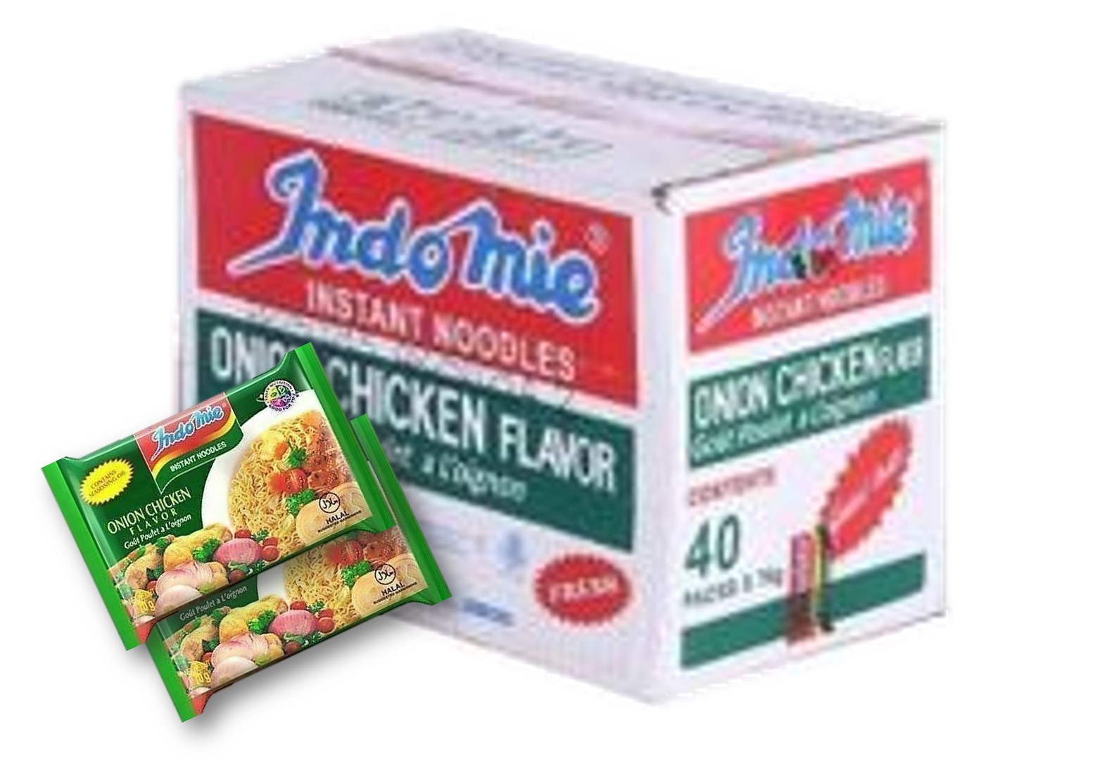 Indomie Chicken Onions Noodles 70g Carton