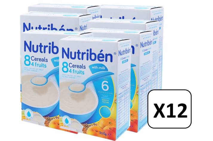 Nutriben 8 Cereals 4 Fruits ✖ 12